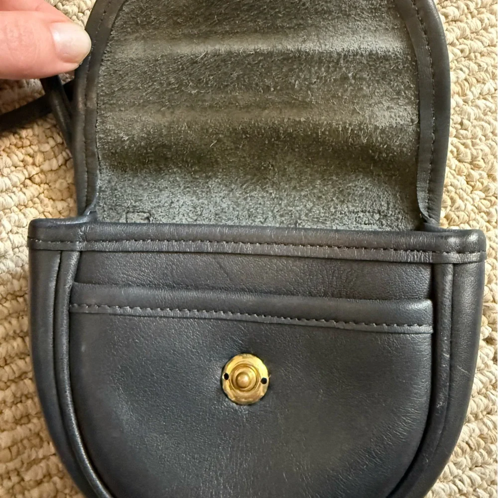 Coach Black belt/ Crossbody Bag with Gold Accents - Picture 7 of 9